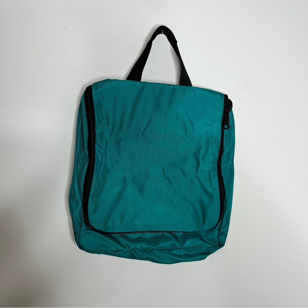 LL Bean Traveler Teal Hanging Toiletry Travel Organizer Bag